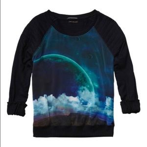 Scotch & Soda Black Moon Cotton Sweatshirt